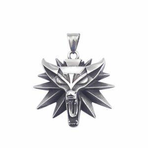 Collier et pendentif loup féroce - Chaîne ou cordon – Image 3