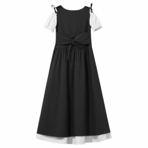 Robe médiévale pour enfant en velours noir