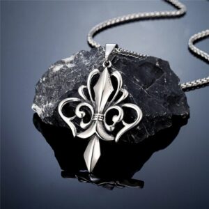 Collier médiéval fleur de lys