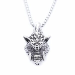 Pendentif médiéval tête de sanglier