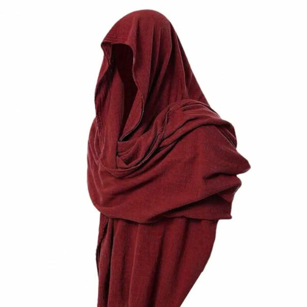 Foulard médiéval rouge en coton