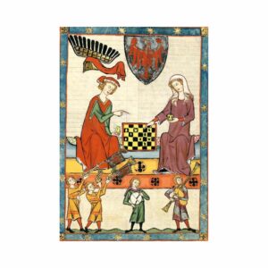 Tableau médiéval : Scène de Loisirs Nobles