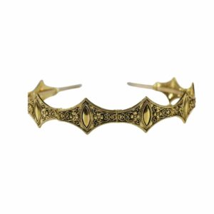 Couronne médiévale en métal doré