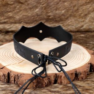 Couronne médiévale en cuir avec motif runique – Image 5