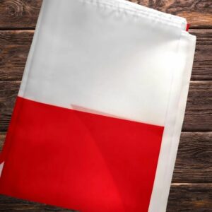 Drapeau templier blanc avec croix rouge – Image 2