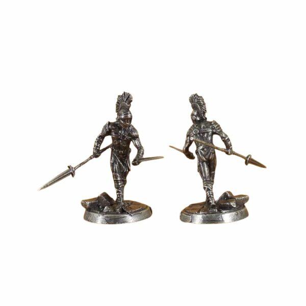 Figurine chevalier au marteau en métal