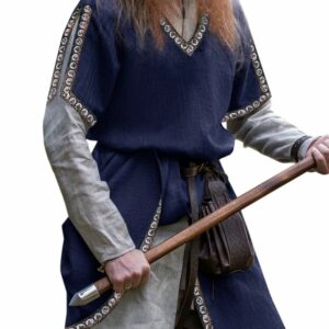 Tunique médiévale bleue pour homme
