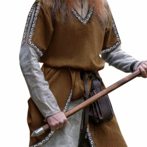 Tunique médiévale marron pour homme
