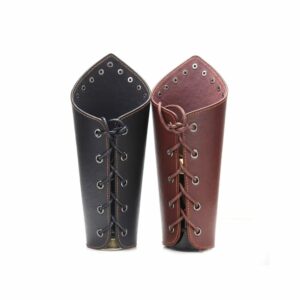 Brassards médiévaux en simili cuir