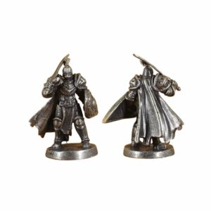 Figurine chevalier épéiste en métal