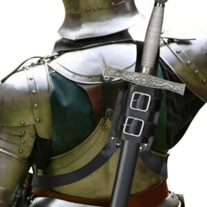 Harnais médiéval pour épée en simili cuir – Image 2