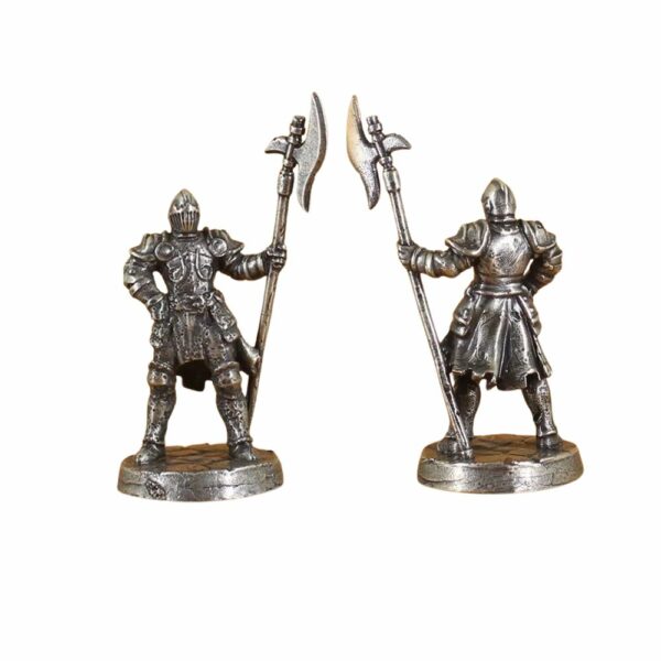 Figurine soldat hallebardier en métal