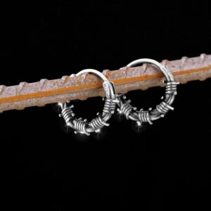 Boucles d’oreilles viking – Cercles de Fer Forgé – Image 2