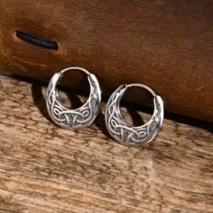 Boucles d’oreilles celtiques – croissants entrelacés