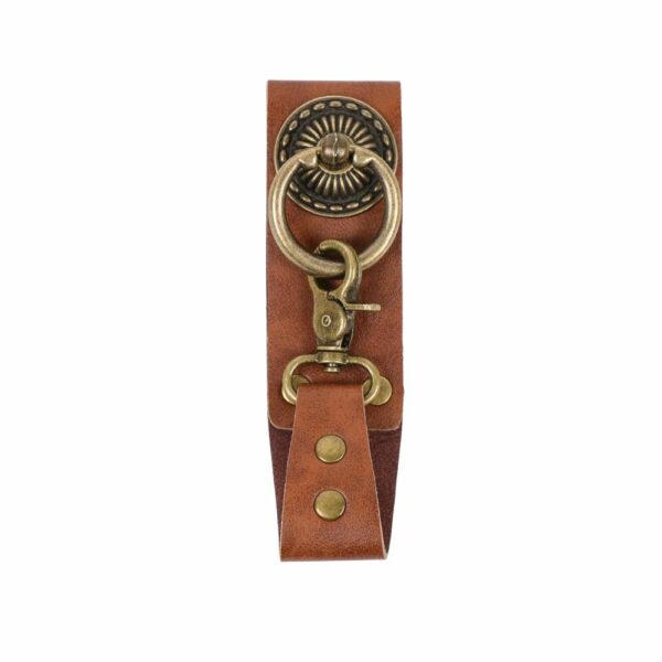 Porte-tasse médiéval marron foncé à boucle rotative