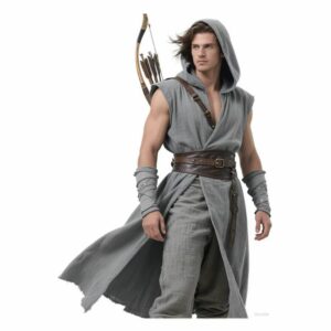 Tunique médiévale grise pour homme