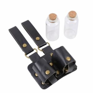 Porte-fioles noir double