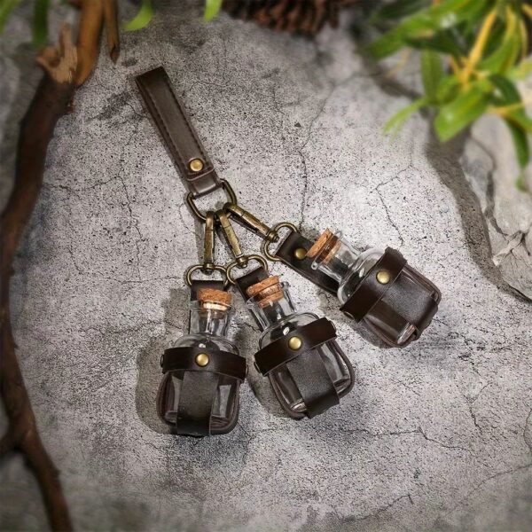 Porte-fioles médiéval – 3 flacons