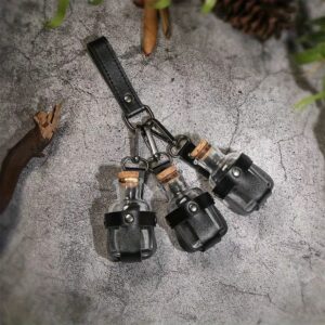 Porte-fioles médiéval – 3 flacons – Image 5