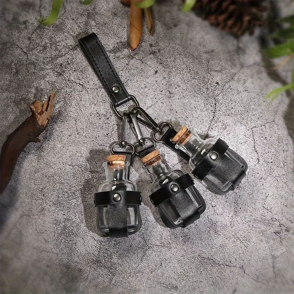 Porte-fioles médiéval – 3 flacons – Image 5