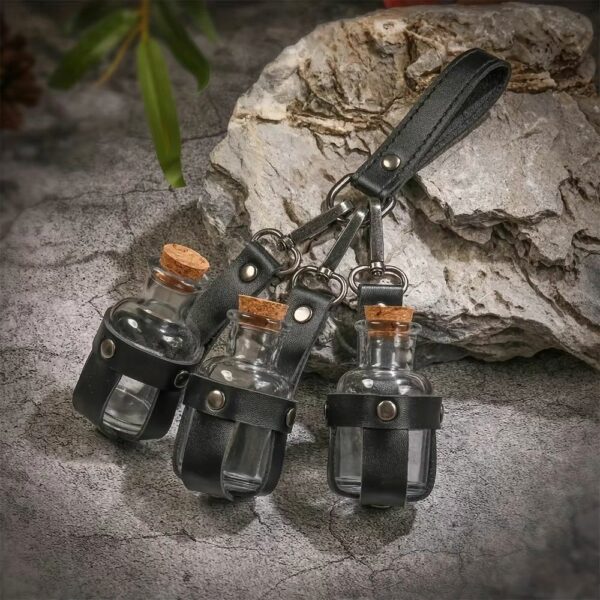 Porte-fioles médiéval – 3 flacons