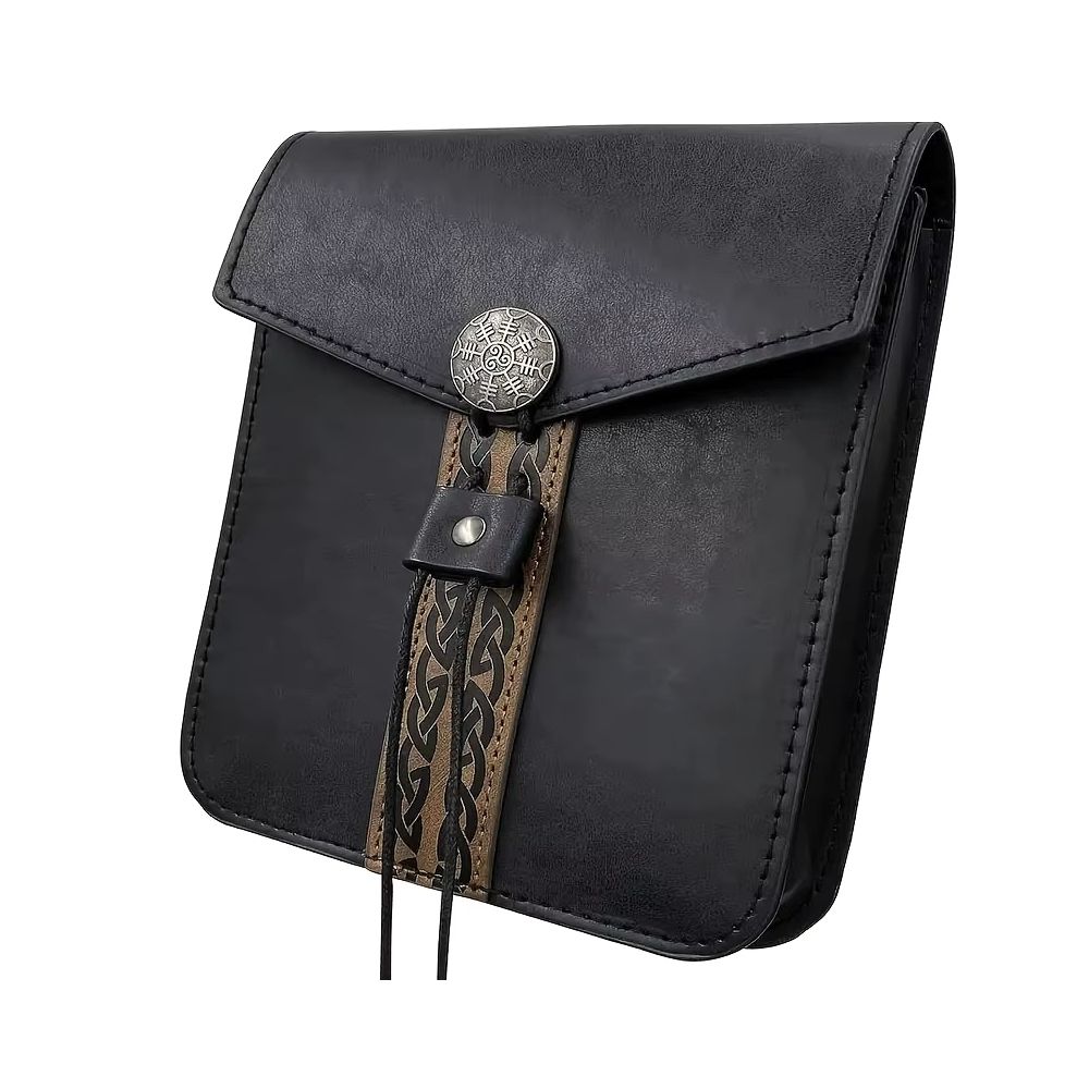 Bourse médiévale viking noire – Image 1