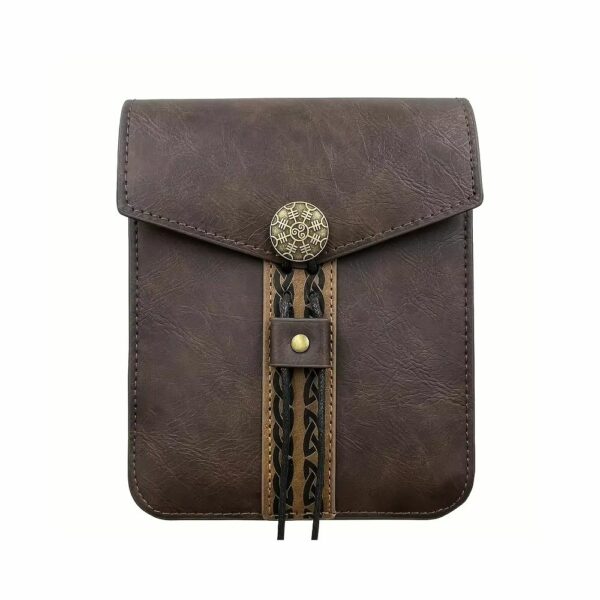 Bourse médiévale viking marron