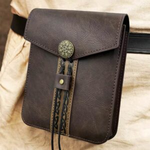 Bourse médiévale viking marron – Image 3