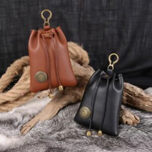 Bourse médiévale avec médaille dorée (4 coloris) – Image 7