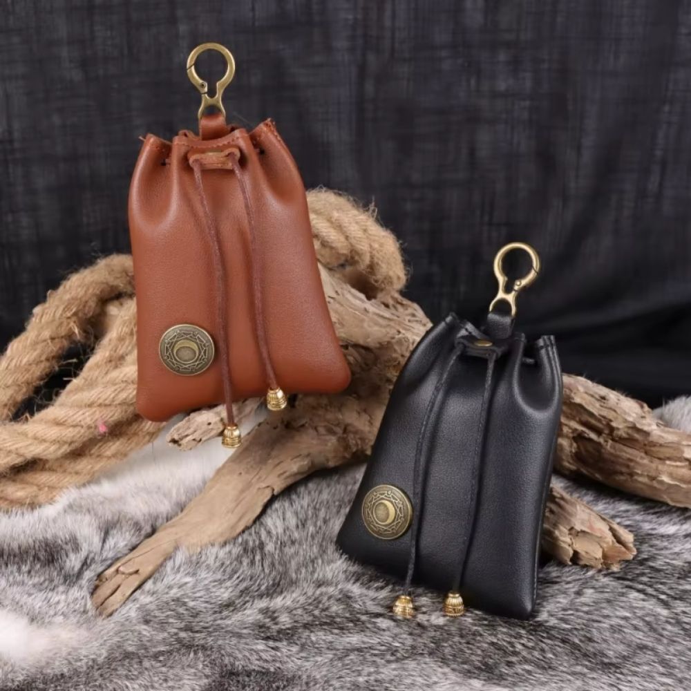 Bourse médiévale avec médaille dorée (4 coloris) – Image 7