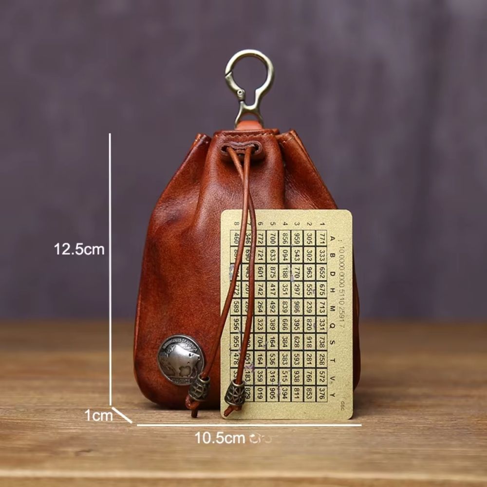 Bourse médiévale avec médaille dorée (4 coloris) – Image 6