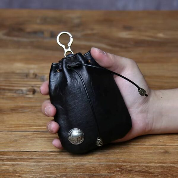 Bourse médiévale avec médaille dorée (4 coloris)