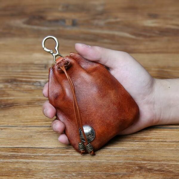 Bourse médiévale avec médaille dorée (4 coloris)