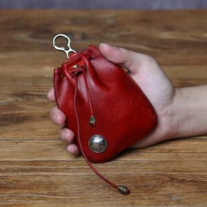 Bourse médiévale avec médaille dorée (4 coloris) – Image 3