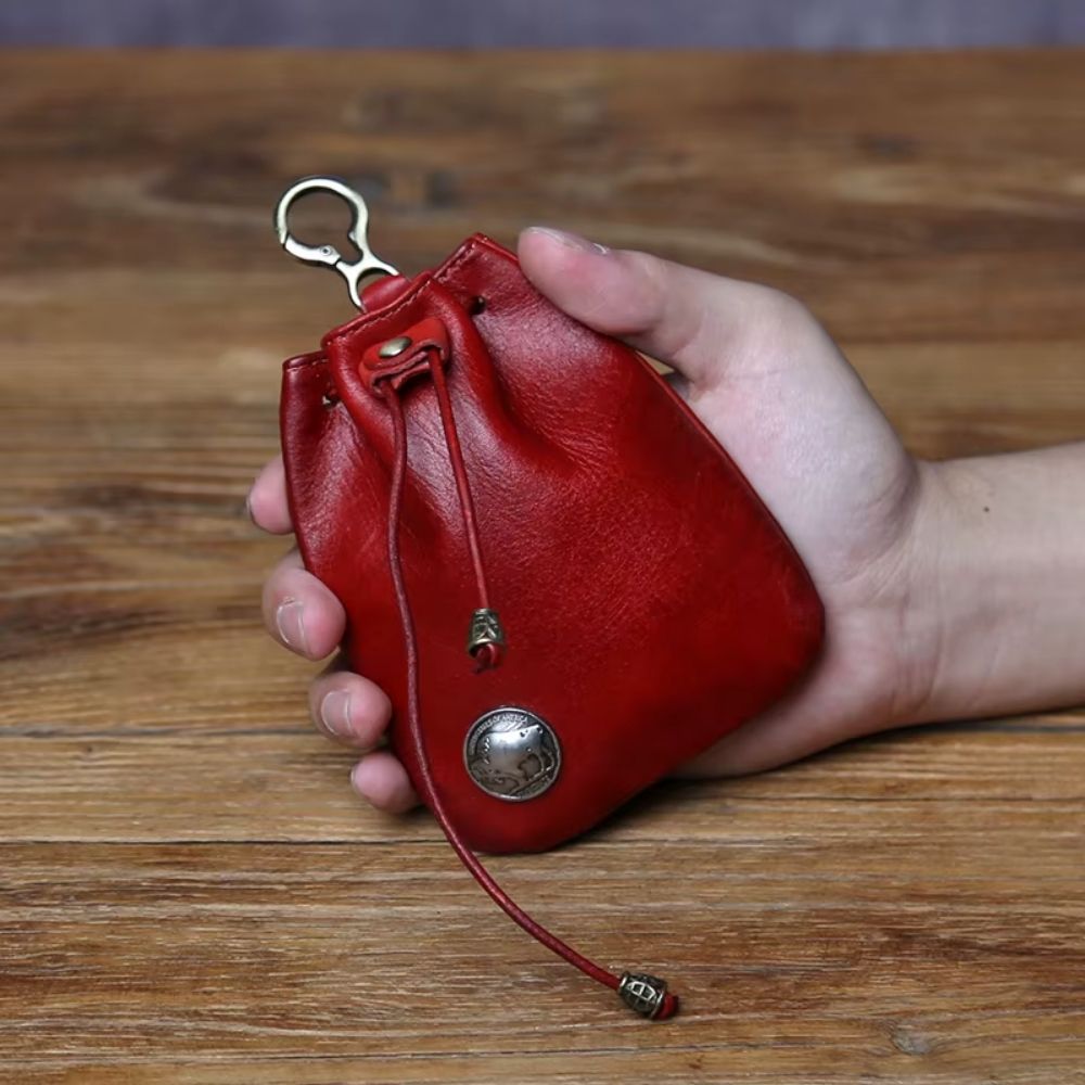 Bourse médiévale avec médaille dorée (4 coloris) – Image 3