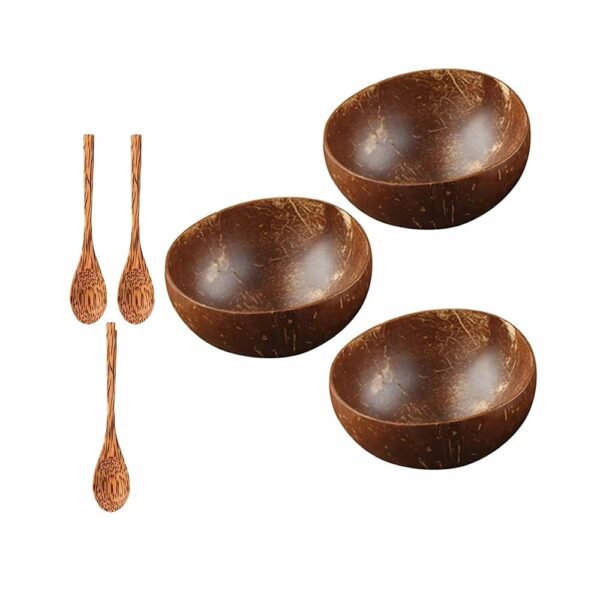 Lot de bols rustiques style médiéval