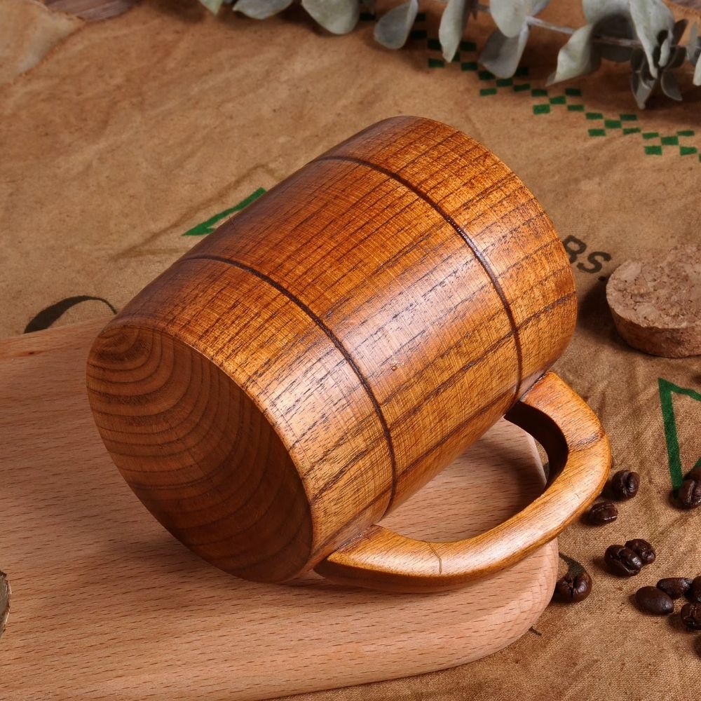 Tasse médiévale tonneau en bois – Image 2