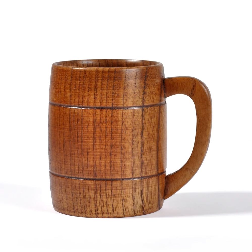 Tasse médiévale tonneau en bois – Image 1