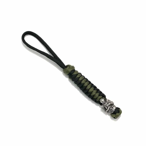 Porte-clés médiéval tressé avec chevalier