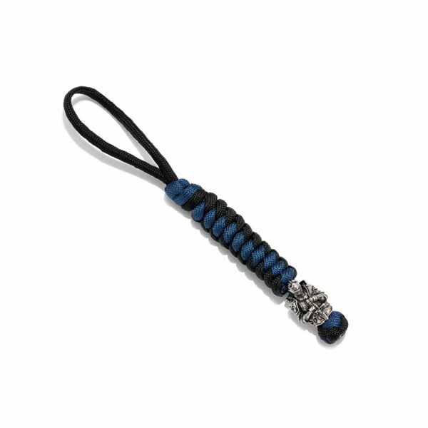 Porte-clés médiéval tressé avec chevalier