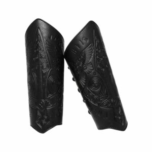 Brassards guerriers noirs au style viking
