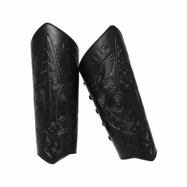 Brassards guerriers noirs au style viking
