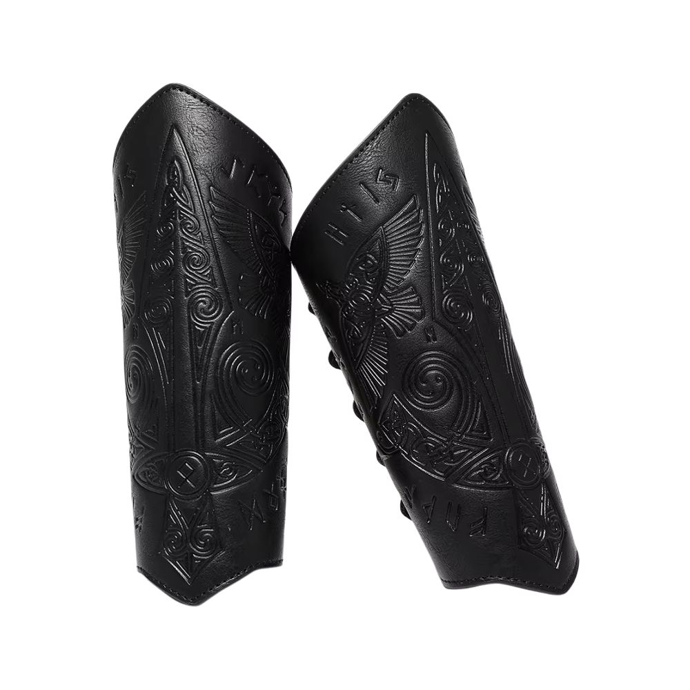 Brassards guerriers noirs au style viking – Image 1