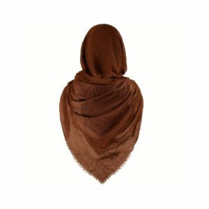 Capuche médiévale ample en tissu brun – Image 1