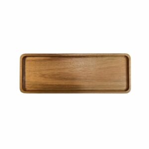Petit plateau rectangulaire médiéval en bois – Image 1