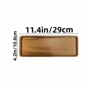 Petit plateau rectangulaire médiéval en bois – Image 2