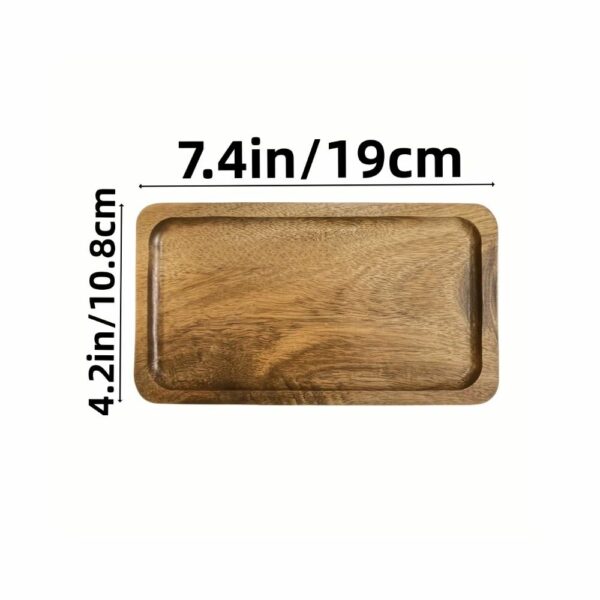 Grand plateau médiéval arrondi en bois d'acacia