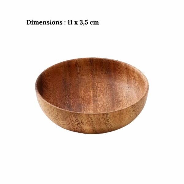 Bol médiéval en bois de taille moyenne – 11 cm