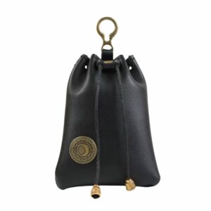 Bourse médiévale avec médaille dorée (4 coloris) – Image 1