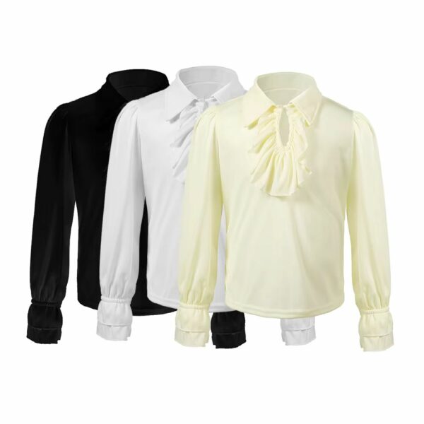 Chemise médiévale à jabot pour enfant